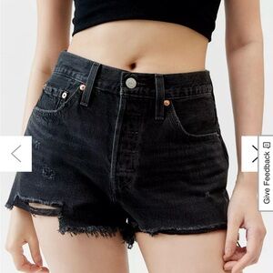 Levi's 501 original cutoff denim shorts